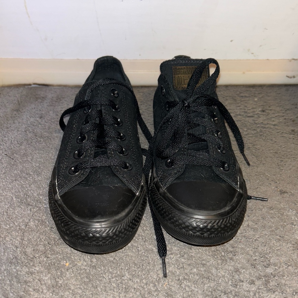 Black Converse All Star Low Top 8